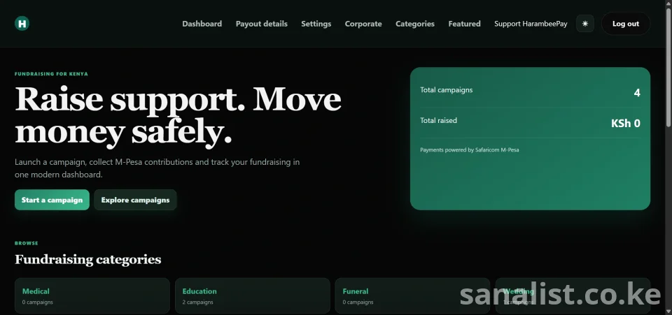 HarambeePay – Fundraising & Crowdfunding Platform PHP Script