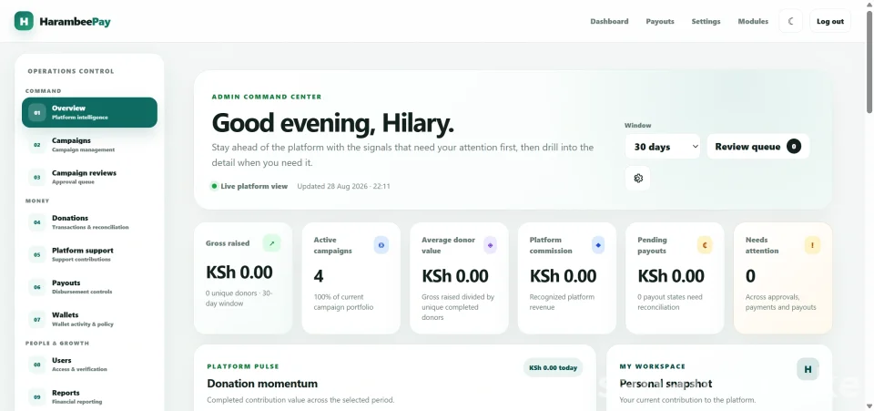 HarambeePay – Fundraising & Crowdfunding Platform PHP Script