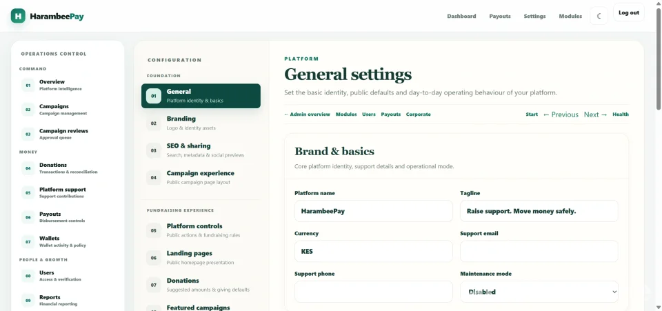 HarambeePay – Fundraising & Crowdfunding Platform PHP Script