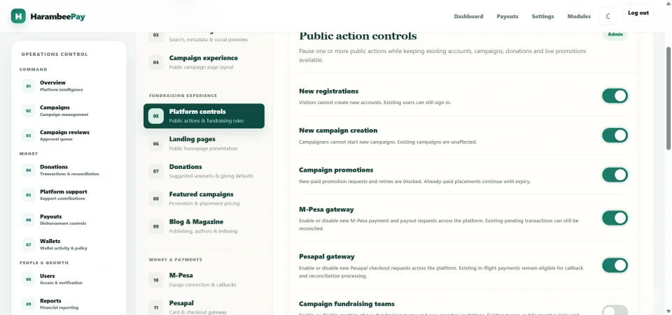 HarambeePay – Fundraising & Crowdfunding Platform PHP Script