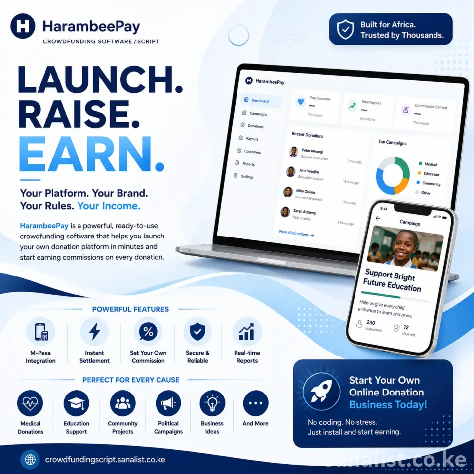 HarambeePay – Fundraising & Crowdfunding Platform PHP Script