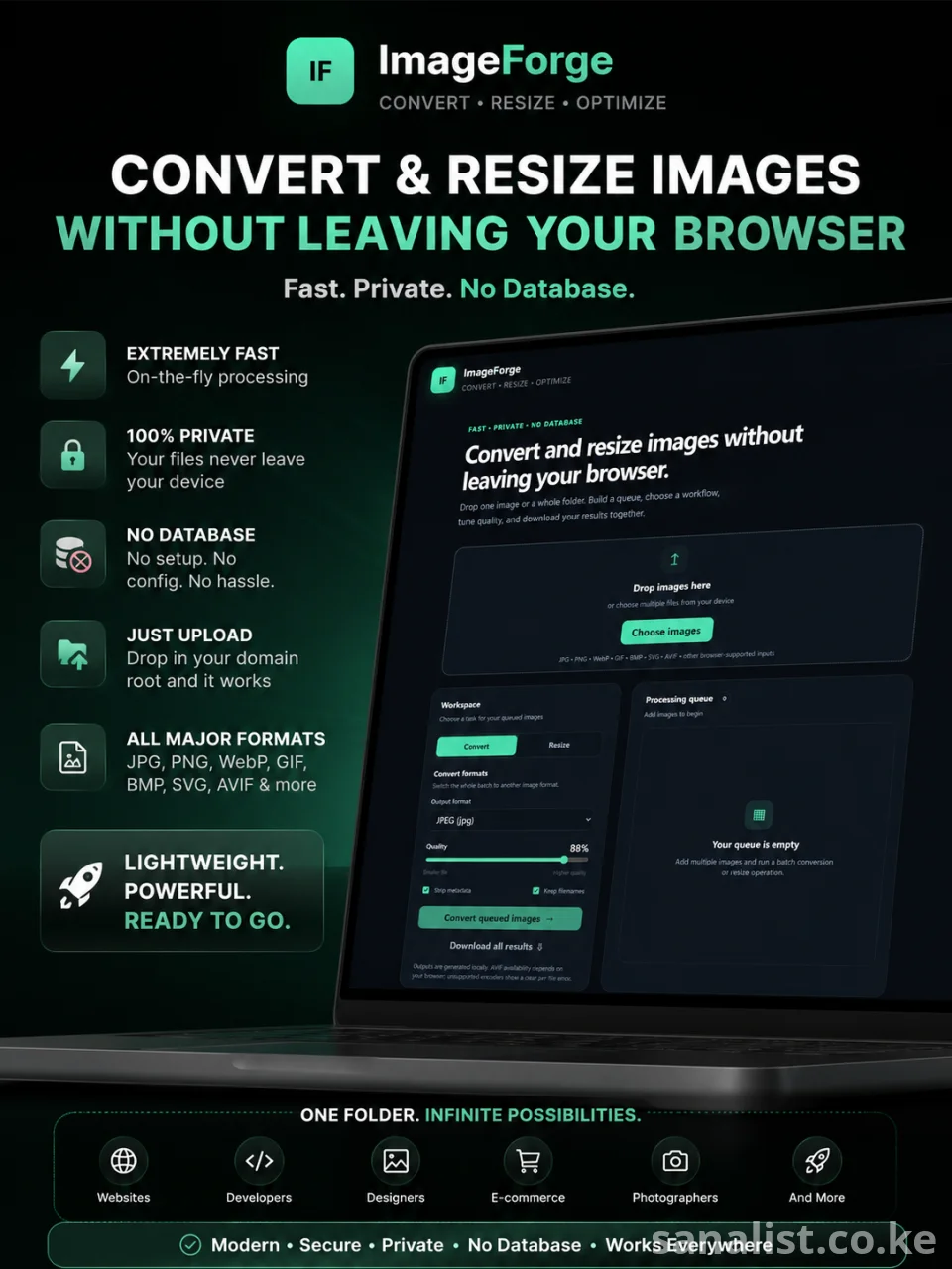 ImageForge — Online Image Converter & Resizer Script |Start Image Converter saas Platform